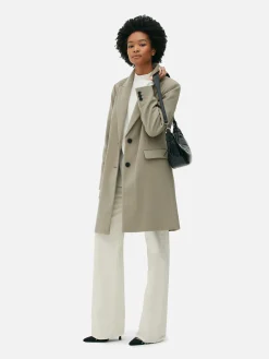 Single-Breasted Overcoat|Primark Discount