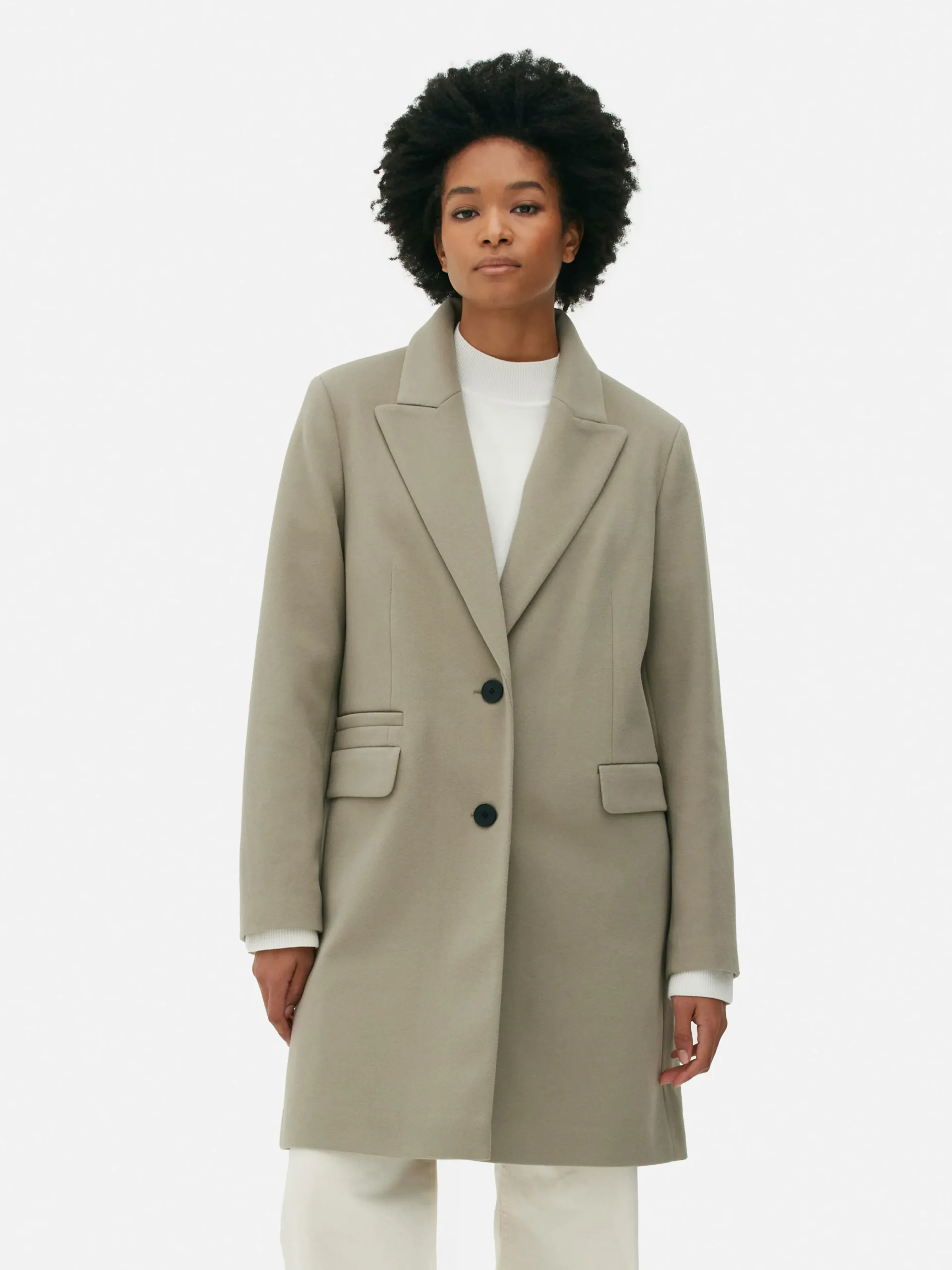Single-Breasted Overcoat|Primark Discount