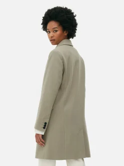 Single-Breasted Overcoat|Primark Discount