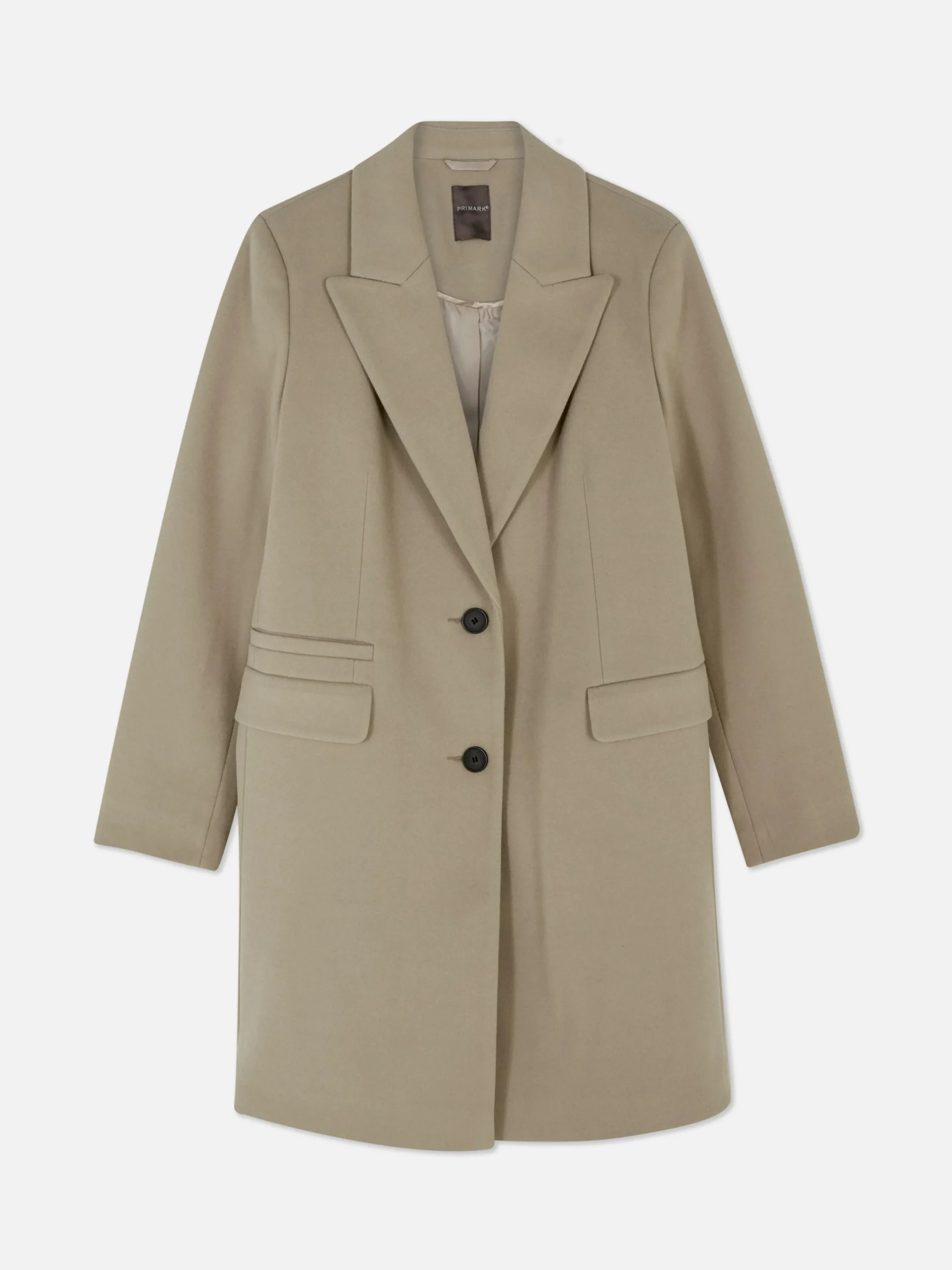 Single-Breasted Overcoat|Primark Discount