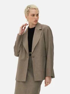 Single-Breasted Oversized Blazer|Primark Online