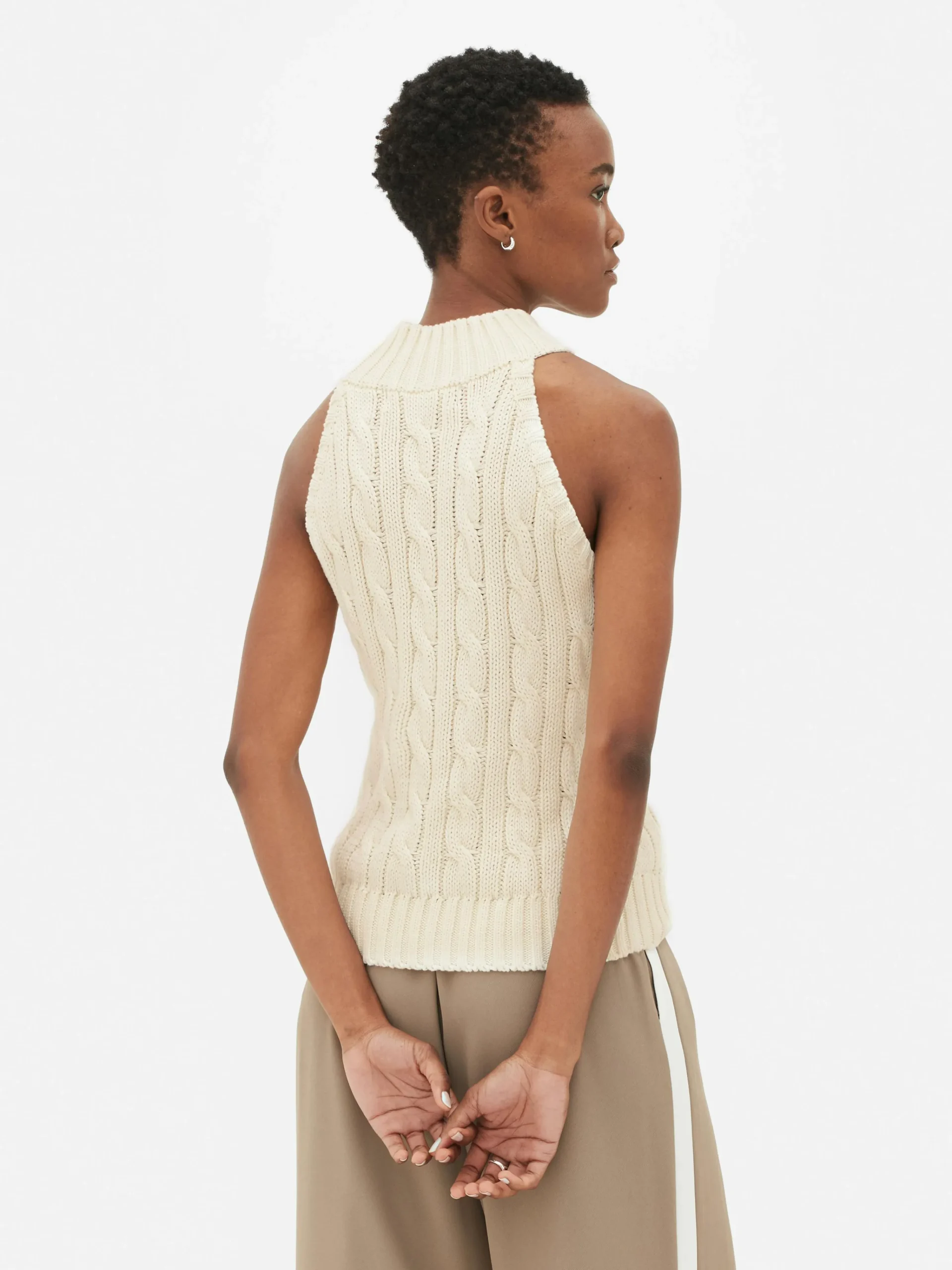 Sleeveless Cable Knit Tank|Primark Discount