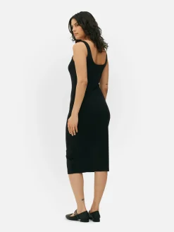 Sleeveless Jersey Midi Dress|Primark New