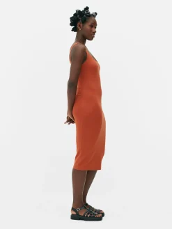 Sleeveless Jersey Midi Dress|Primark Hot