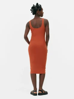 Sleeveless Jersey Midi Dress|Primark Hot