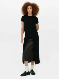 Sleeveless Long Cardigan|Primark Clearance