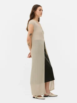 Sleeveless Long Cardigan|Primark Clearance