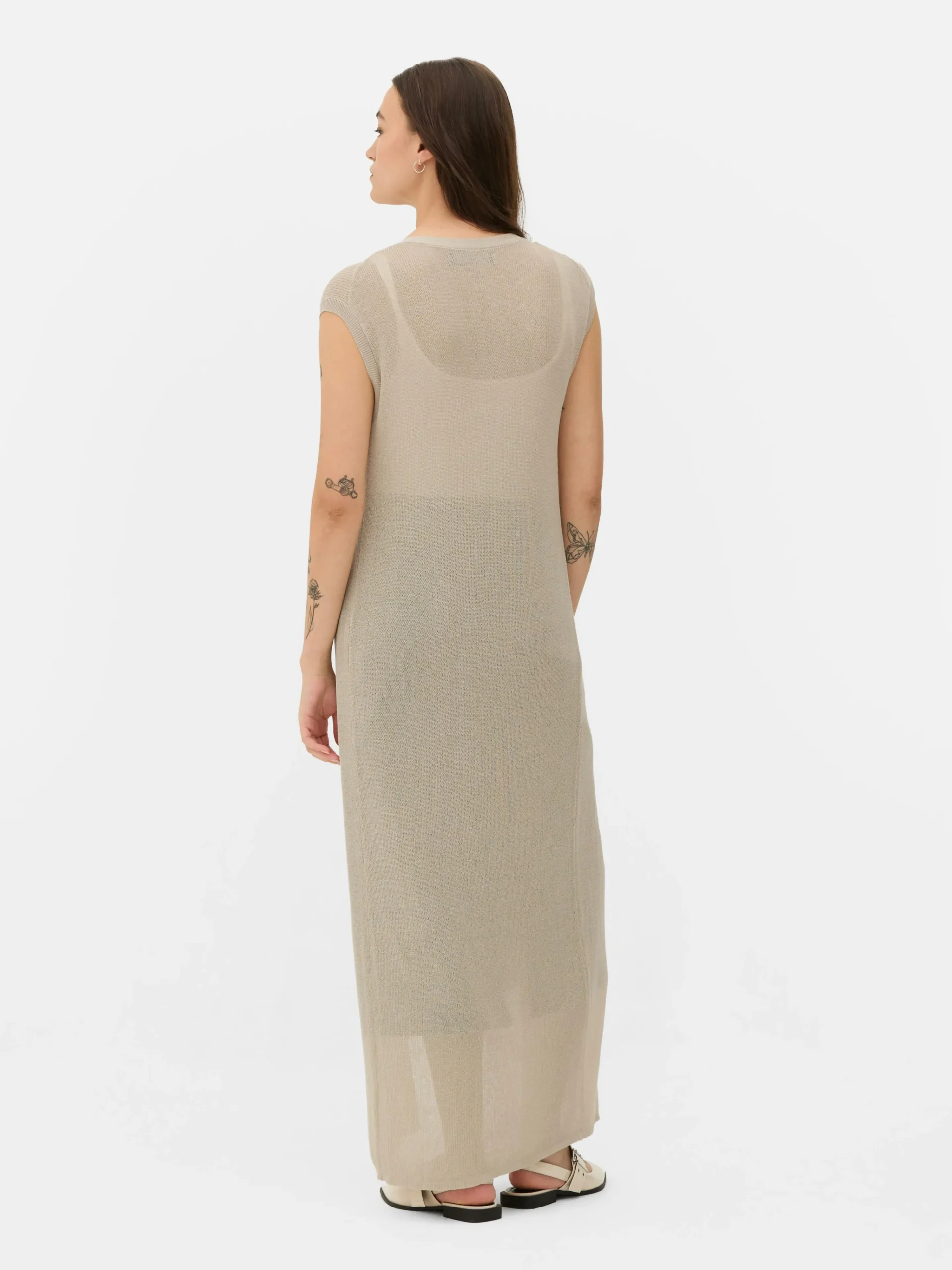 Sleeveless Long Cardigan|Primark Clearance