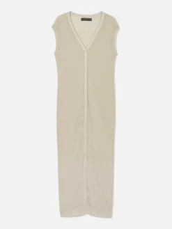 Sleeveless Long Cardigan|Primark Clearance