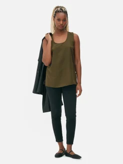Sleeveless Scoop Neck Blouse|Primark Clearance