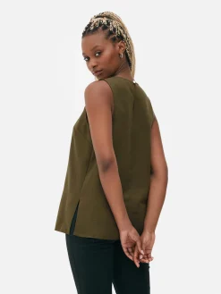 Sleeveless Scoop Neck Blouse|Primark Clearance