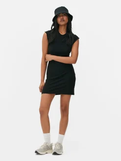 Sleeveless Textured Bodycon Mini Dress|Primark