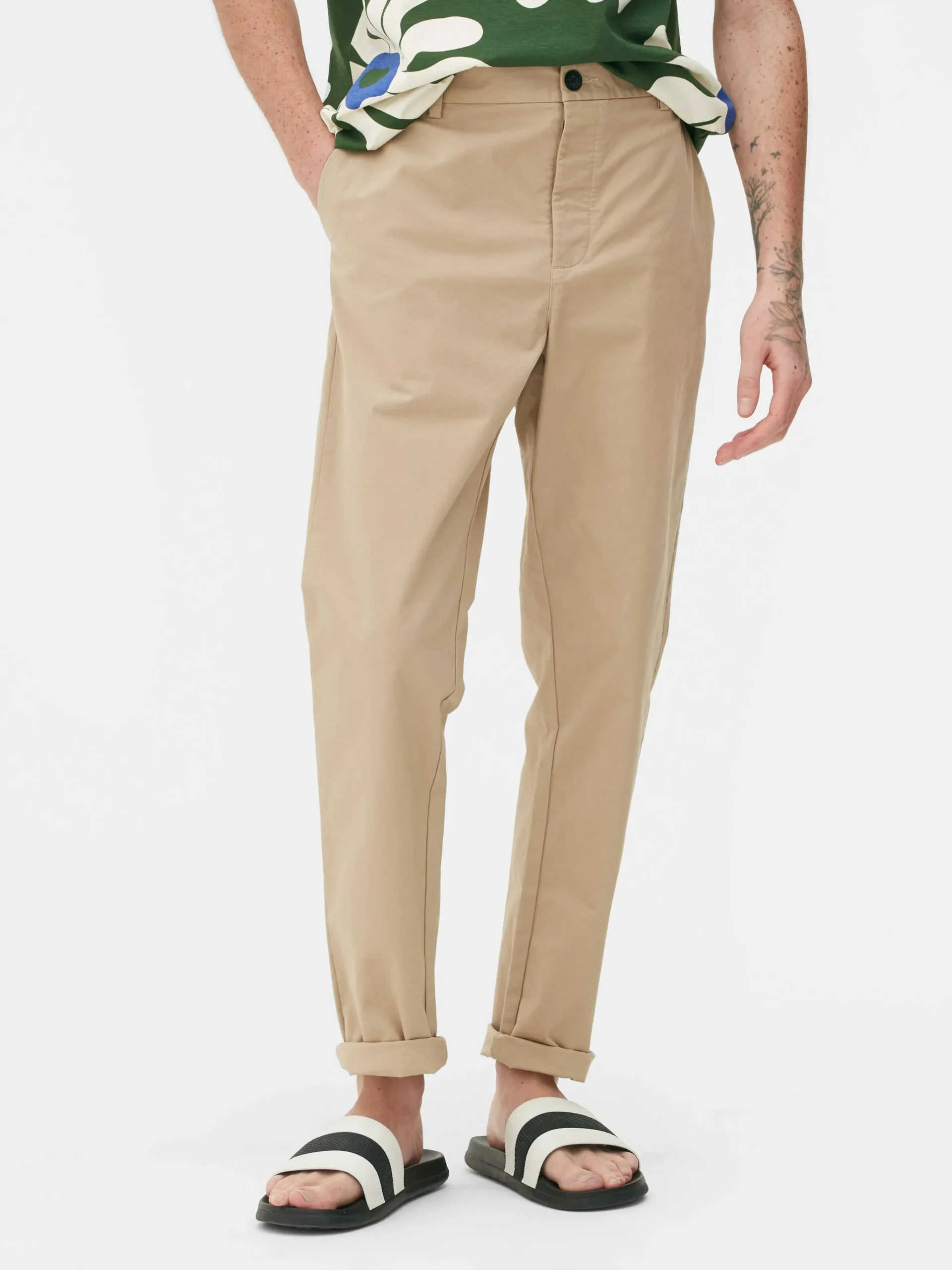 Slim Fit Stretch Chinos|Primark Discount