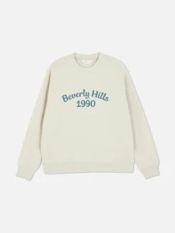 Slogan Crew Neck Sweatshirt|Primark Hot