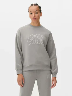 Slogan Crew Neck Sweatshirt|Primark Outlet