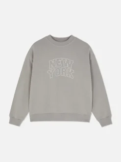 Slogan Crew Neck Sweatshirt|Primark Outlet
