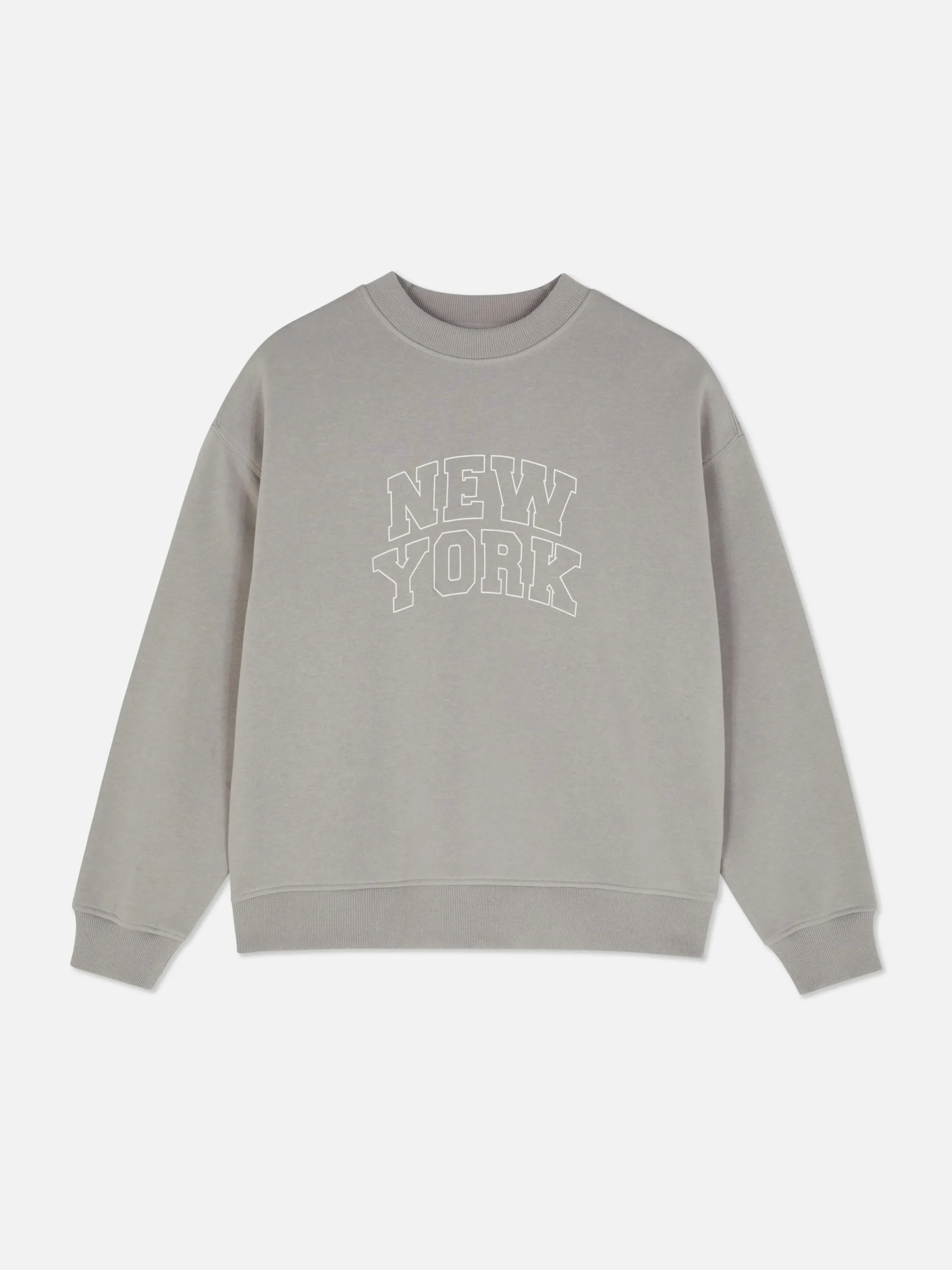Slogan Crew Neck Sweatshirt|Primark Outlet