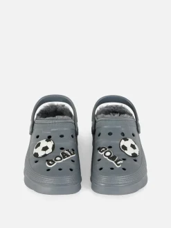 Soccer Faux Fur Lined Clogs|Primark Sale