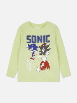 Sonic The Hedgehog Long Sleeve T-Shirt|Primark New