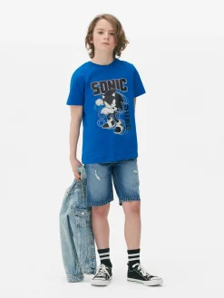Sonic The Hedgehog Print T-Shirt|Primark