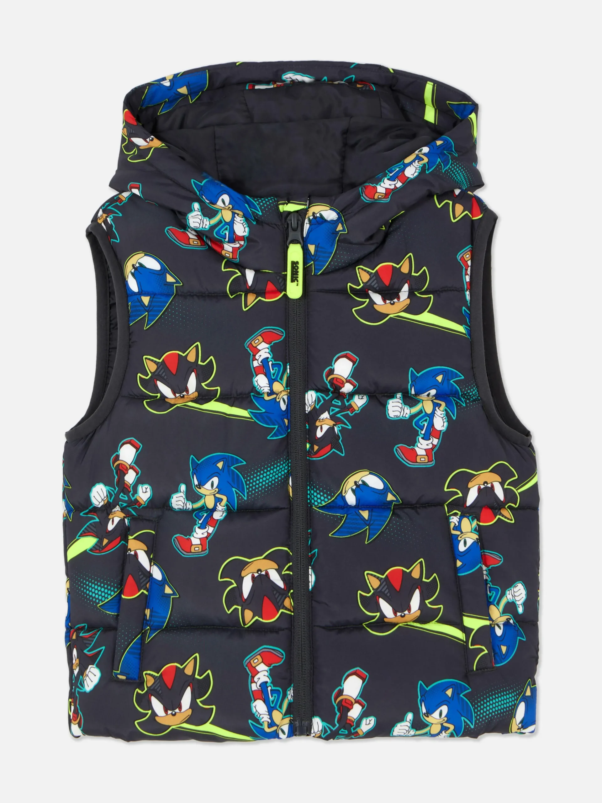 Sonic The Hedgehog Sonic And Shadow Puffer Vest|Primark Outlet