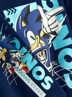 Sonic The Hedgehog T-Shirt And Shorts Pajama Set|Primark Clearance
