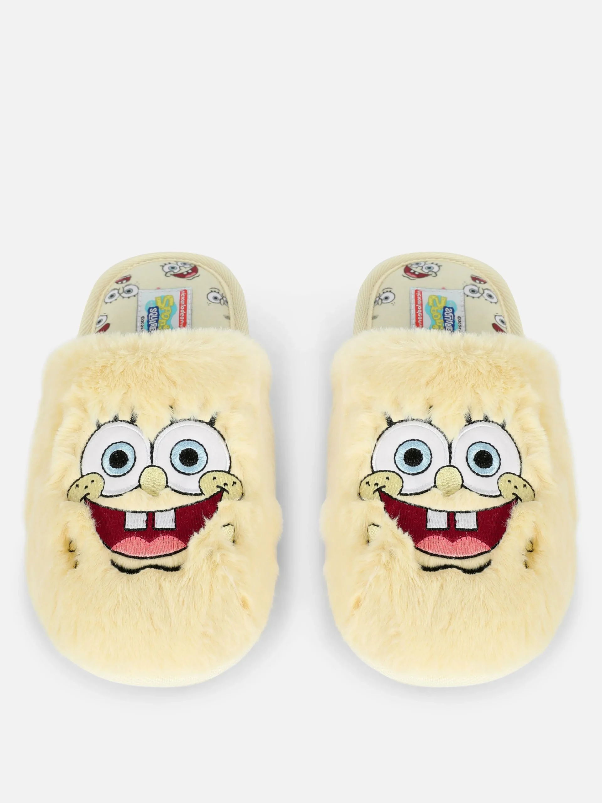 SpongeBob SquarePants Fluffy Slippers|Primark Clearance