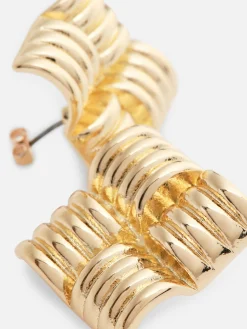 Square Pillow Stud Earrings|Primark