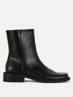 Square Toe Ankle Boots|Primark Outlet