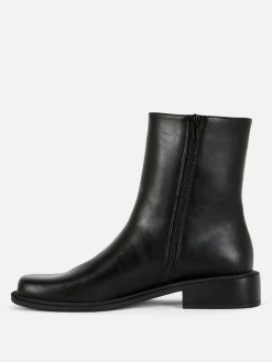 Square Toe Ankle Boots|Primark Outlet