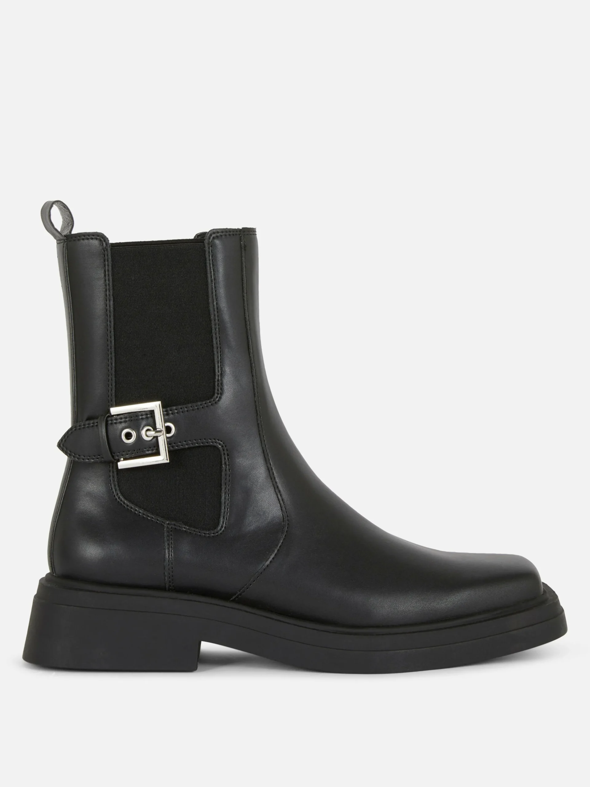 Square Toe Faux Leather Chelsea Boots|Primark Discount