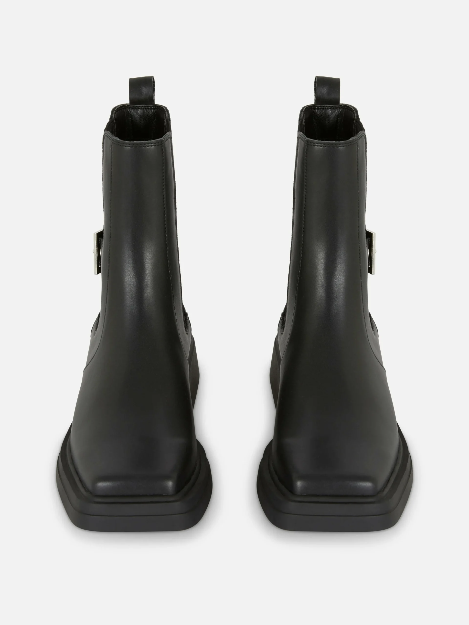 Square Toe Faux Leather Chelsea Boots|Primark Discount