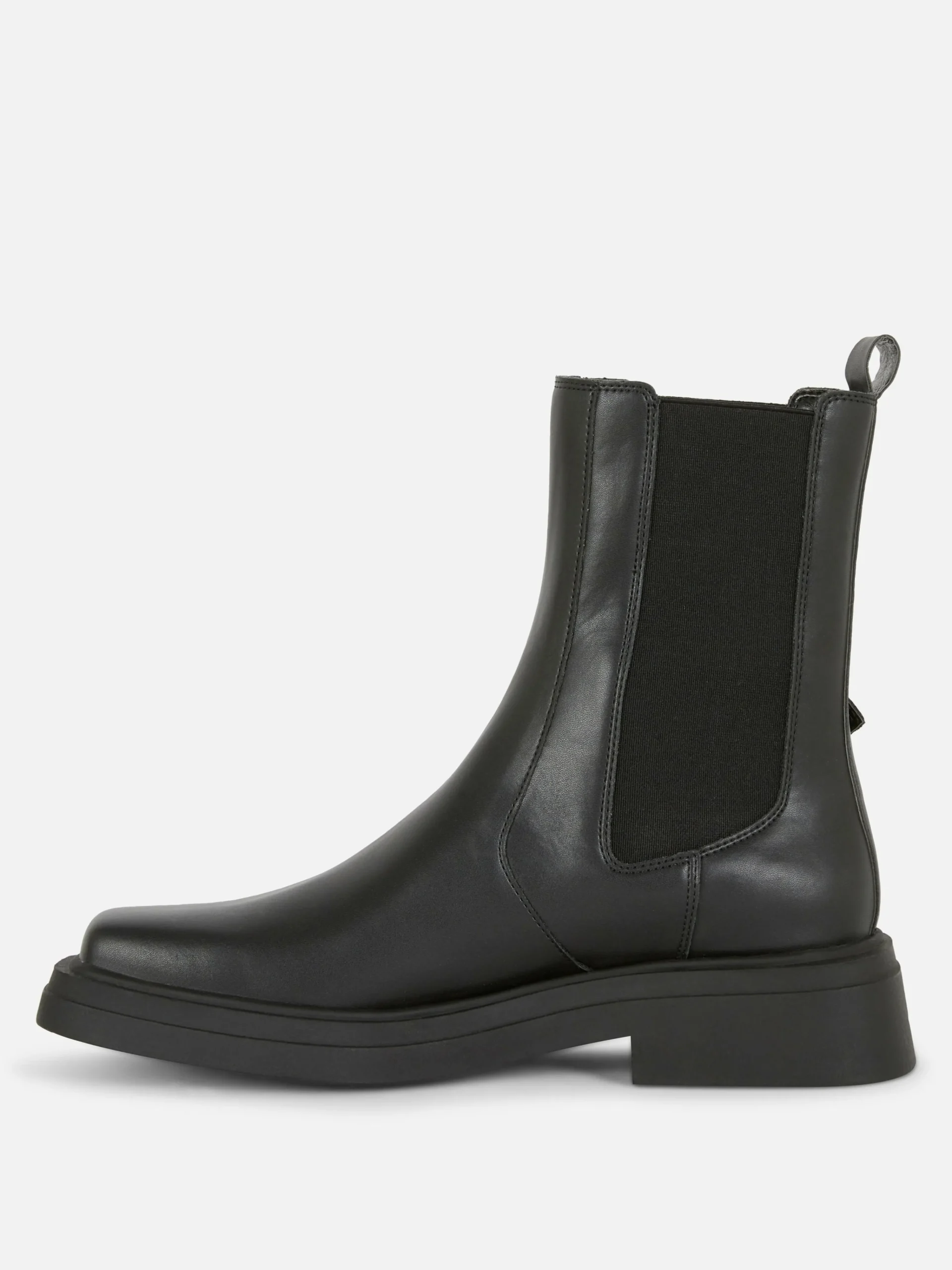 Square Toe Faux Leather Chelsea Boots|Primark Discount