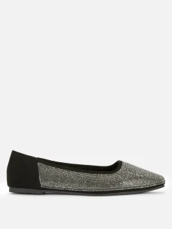 Square Toe Studded Slip-Ons|Primark Clearance