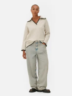 Stitch Collar Sweater|Primark Sale