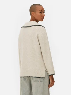 Stitch Collar Sweater|Primark Sale