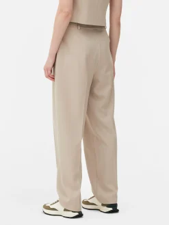 Straight Leg Tailored Pants|Primark Hot