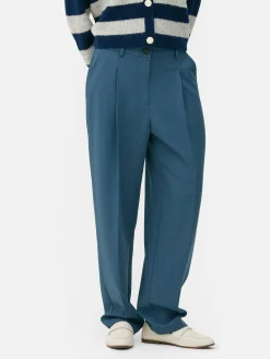 Straight Leg Tailored Pants|Primark Online