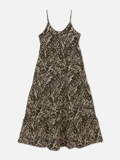 Strappy Tiered Maxi Dress|Primark Sale
