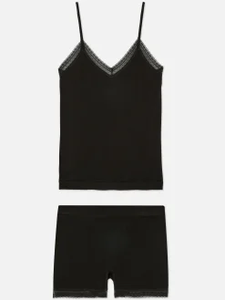 Stretch Cami And Shorts Pajama Set|Primark