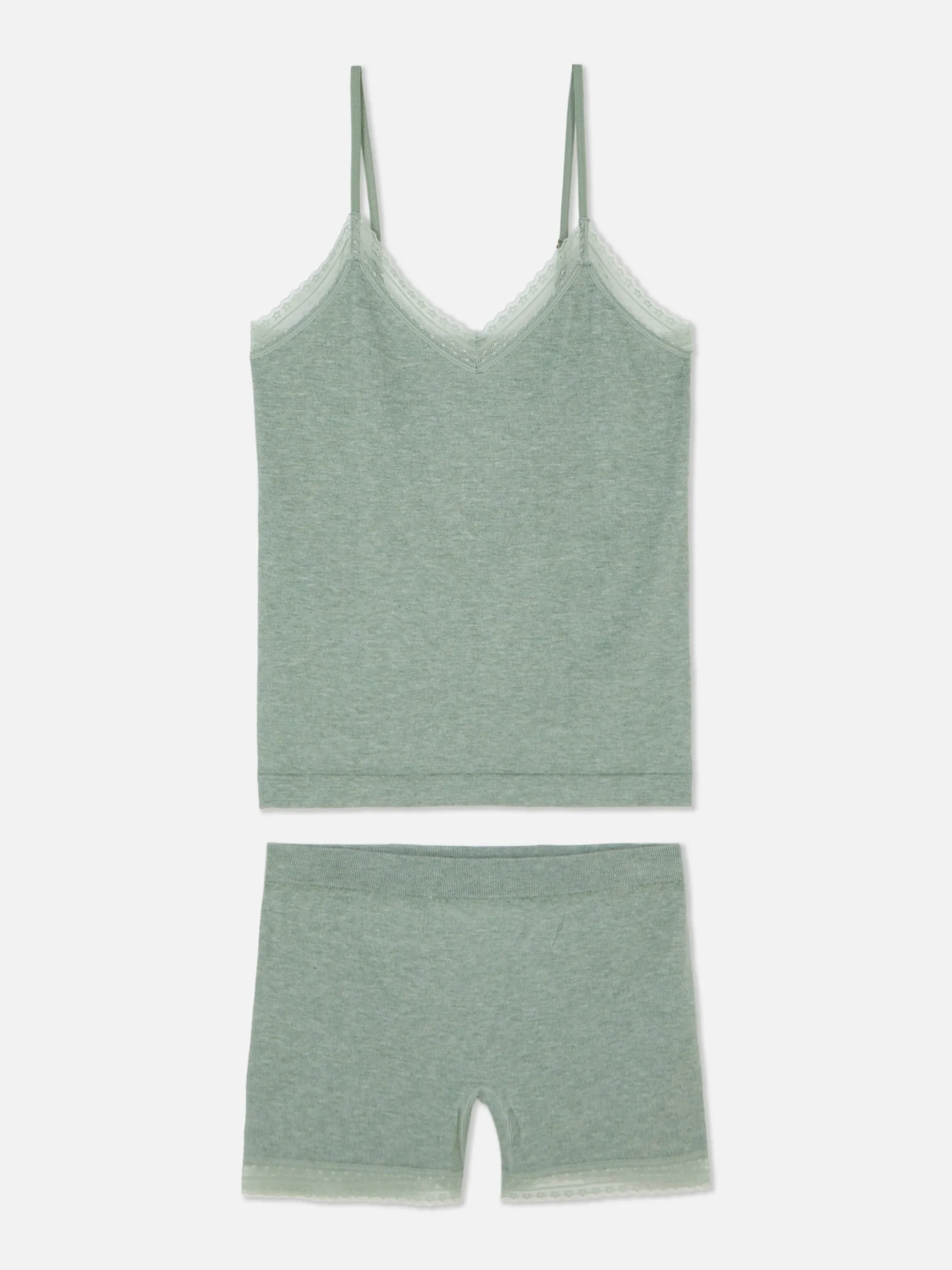 Stretch Cami And Shorts Pajama Set|Primark Outlet