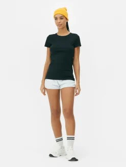 Stretch Crew Neck Essential T-Shirt|Primark Clearance