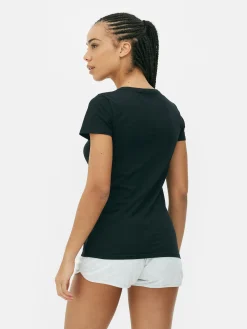 Stretch Crew Neck Essential T-Shirt|Primark Clearance