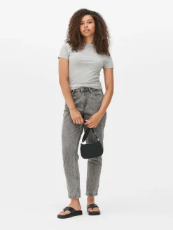 Stretch Crew Neck T-shirt|Primark Clearance