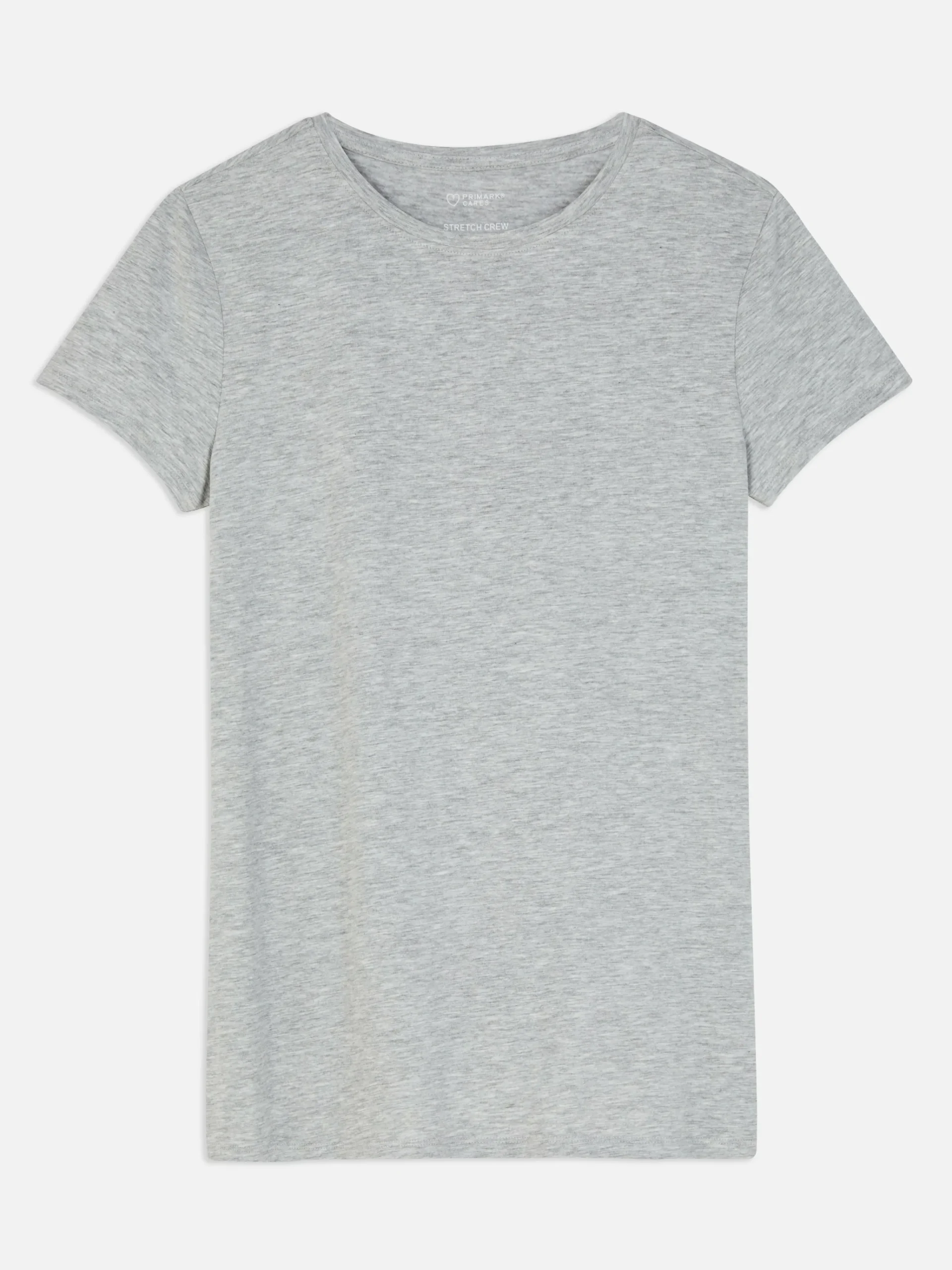 Stretch Crew Neck T-shirt|Primark Clearance