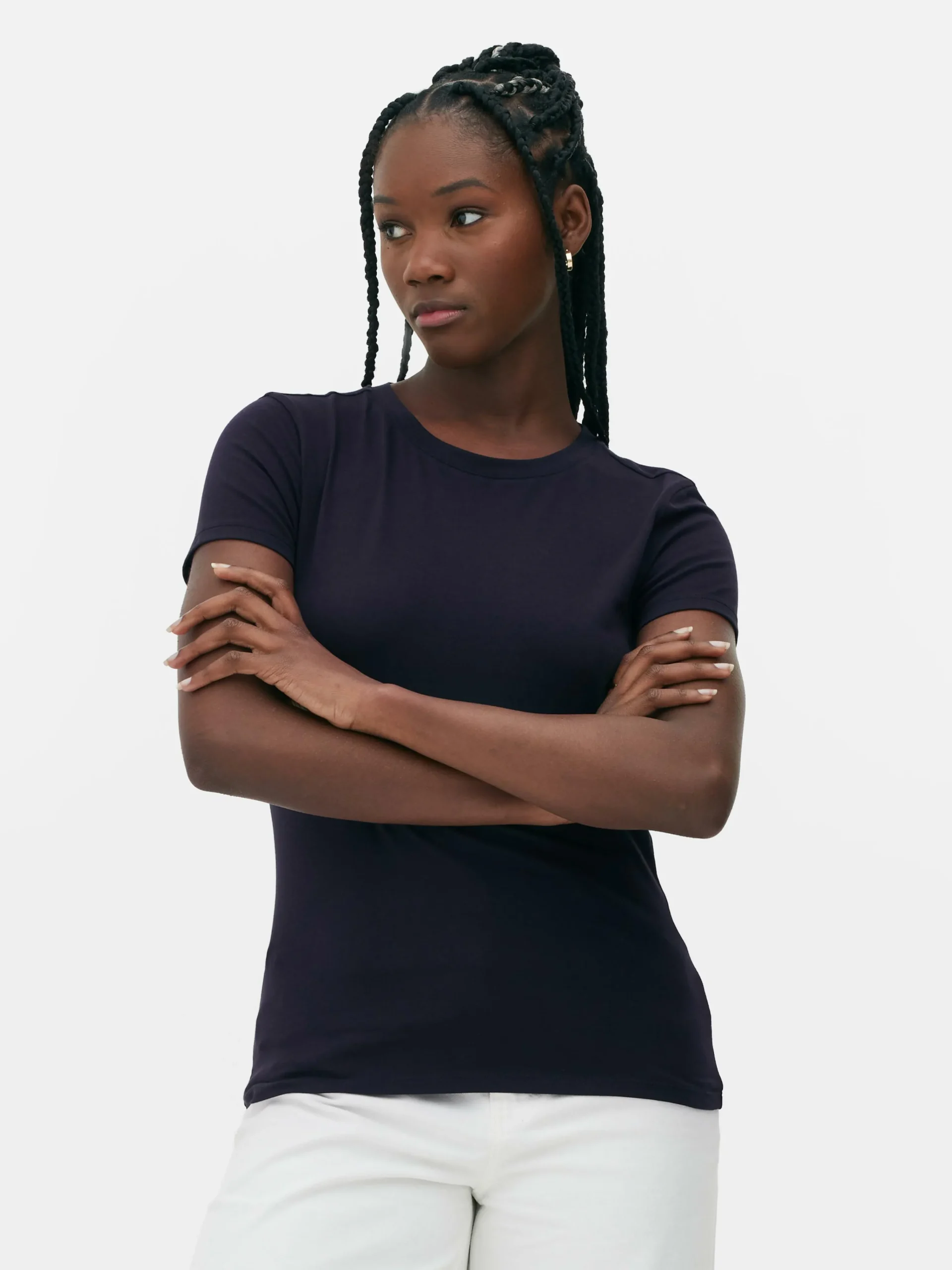 Stretch Crew Neck T-Shirt|Primark
