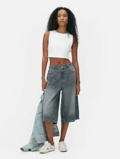 Stretch Cropped Racerback Tank|Primark Sale