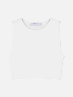 Stretch Cropped Racerback Tank|Primark Sale