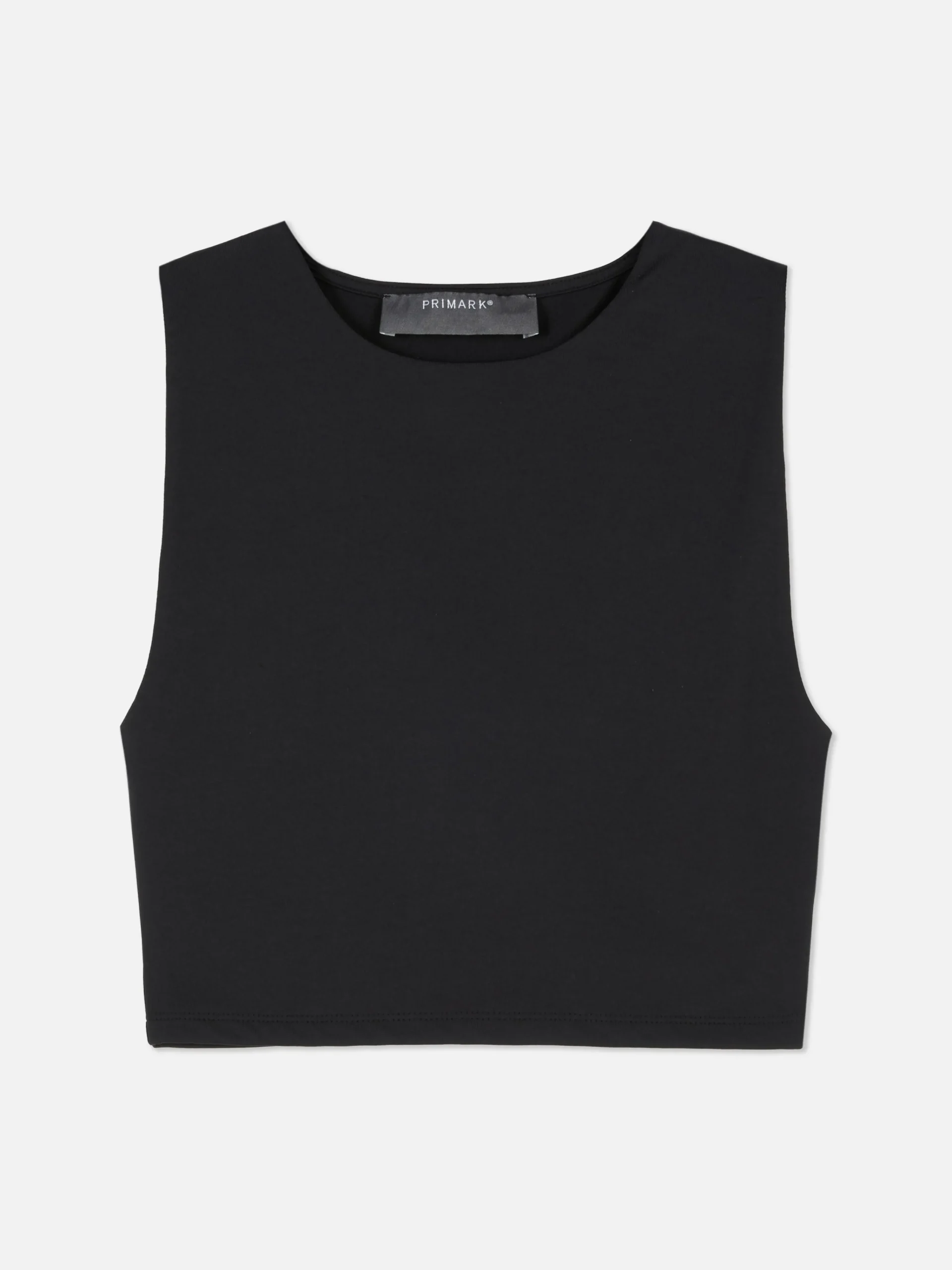 Stretch Cropped Racerback Tank|Primark Hot