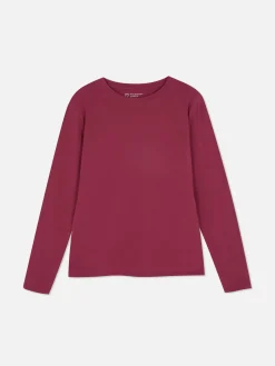 Stretch Jersey Long Sleeve Top|Primark Discount